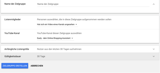 Youtube retargeting