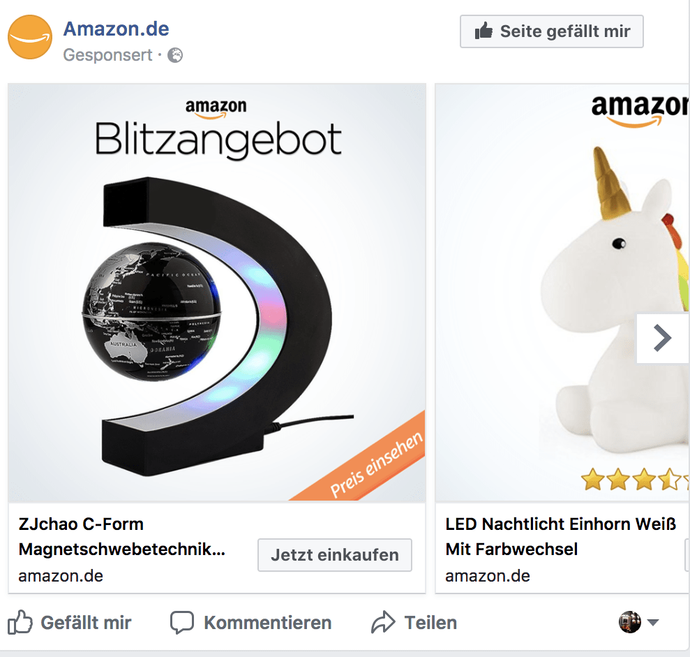 Dynamic Product Ads Facebook