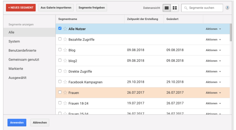Segmententierung