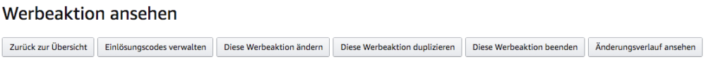 Einlösecodes verwalten