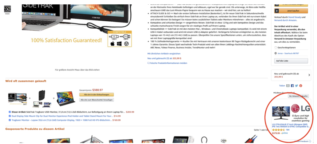 Amazon Werbung Tool